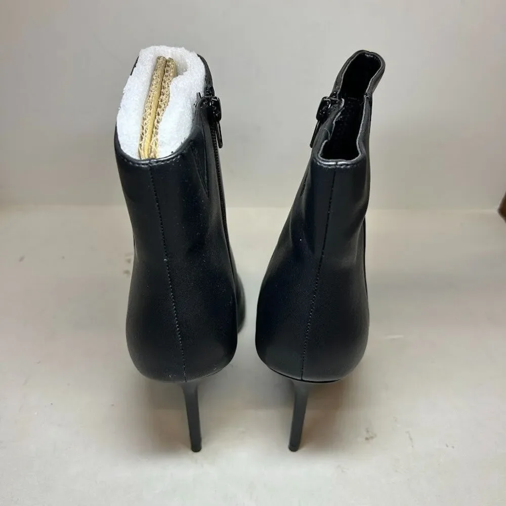 INC Womens 8.5 M Black Holand Pointed Toe High Heel Ankle Booties DISPLAY QX0